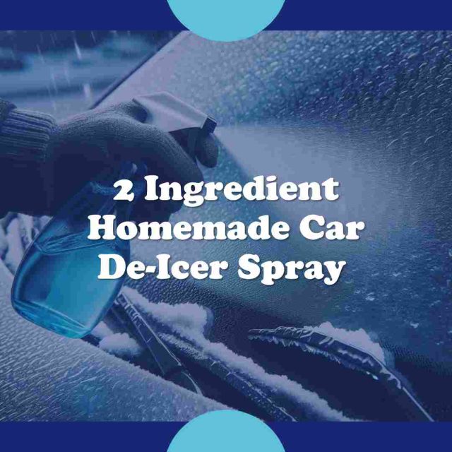 2 Ingredient Homemade Car De-Icer Spray