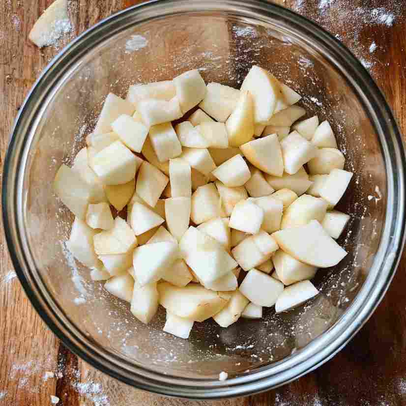 2 large apples, peeled, cored, and chopped into small pieces