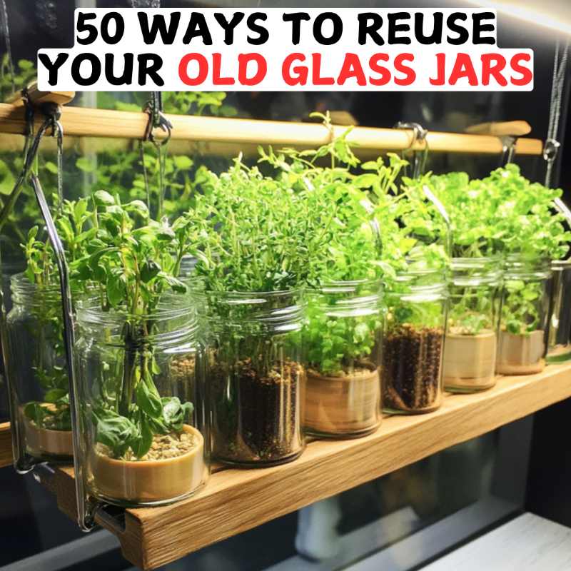 50 Ways to Reuse Your Old Glass Jars