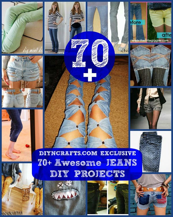 70 Awesome Things You Can Make & Do With Old Jeans