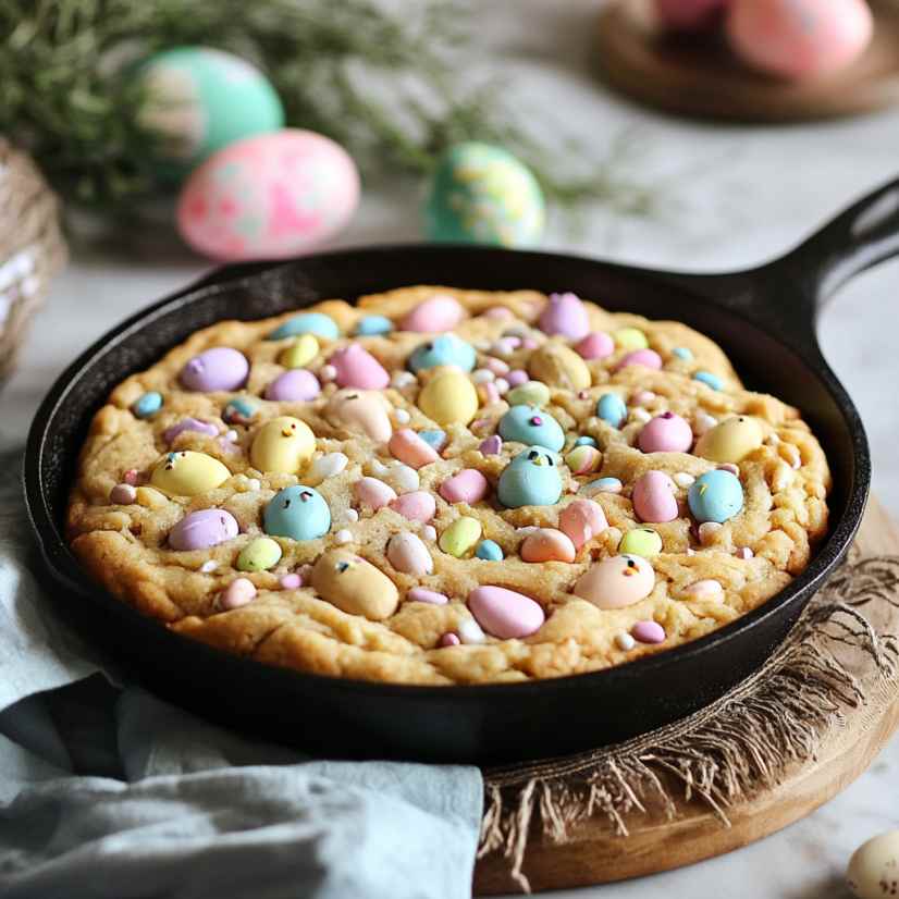 The Ultimate Easter Dessert: A Skillet Cookie Like No Other!