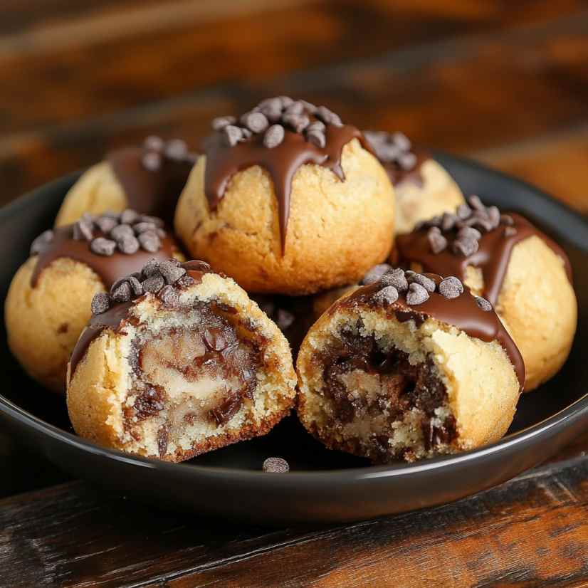 Air Fryer Stuffed Cookie Bombs