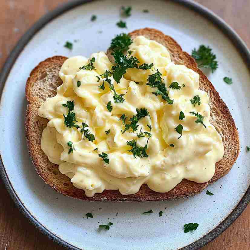 Egg Mayonnaise on a slice of bread