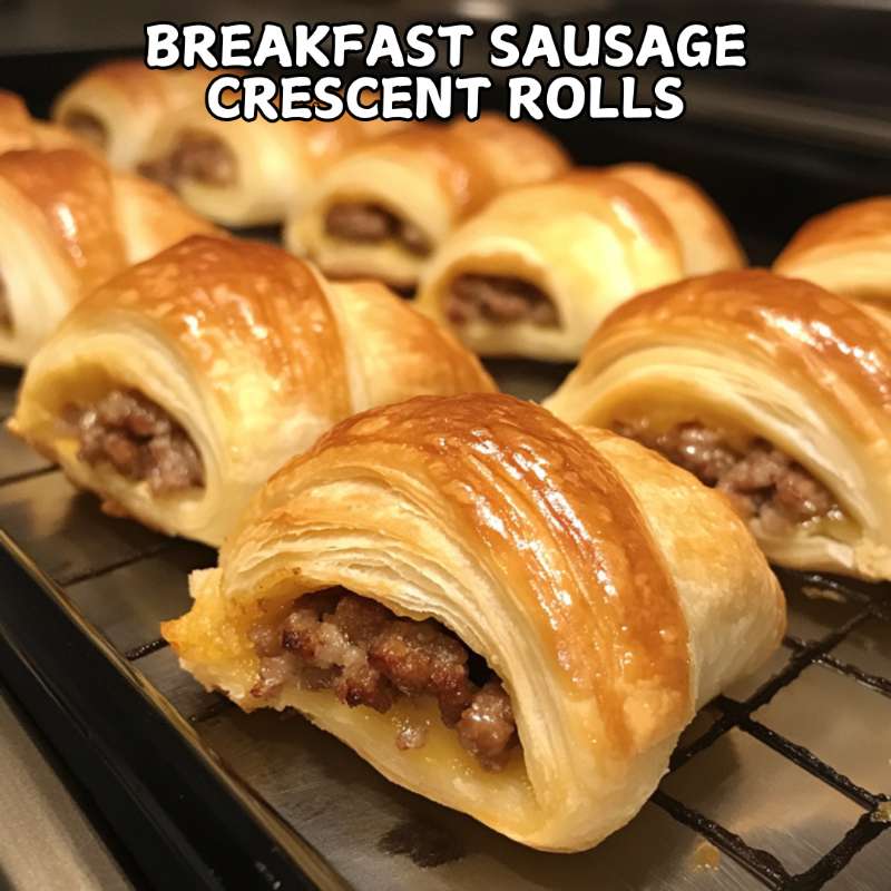 Breakfast Sausage Crescent Rolls