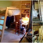 Build A Loft Bed with Built In Shelves