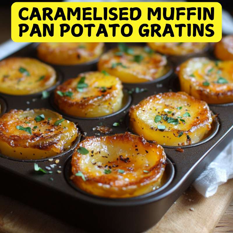 Caramelised Muffin Pan Potato Gratins