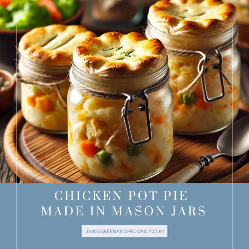 Chicken Pot Pie Made In Mason Jars