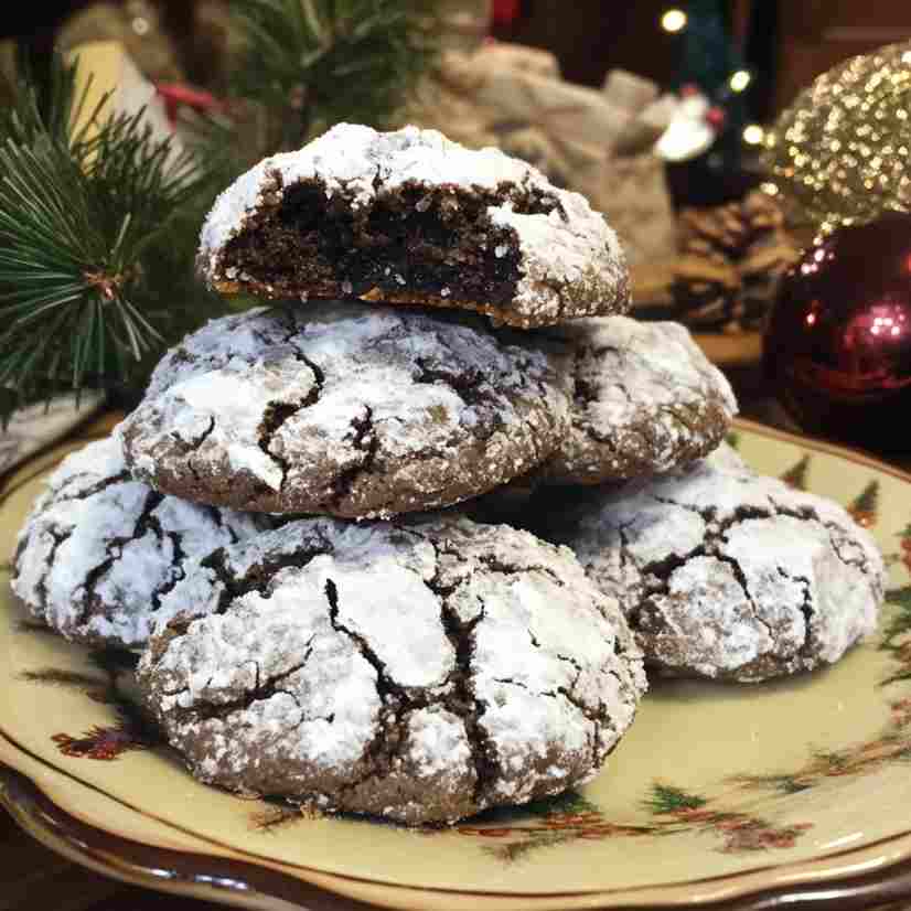 Chocolate Crinkle Cookies