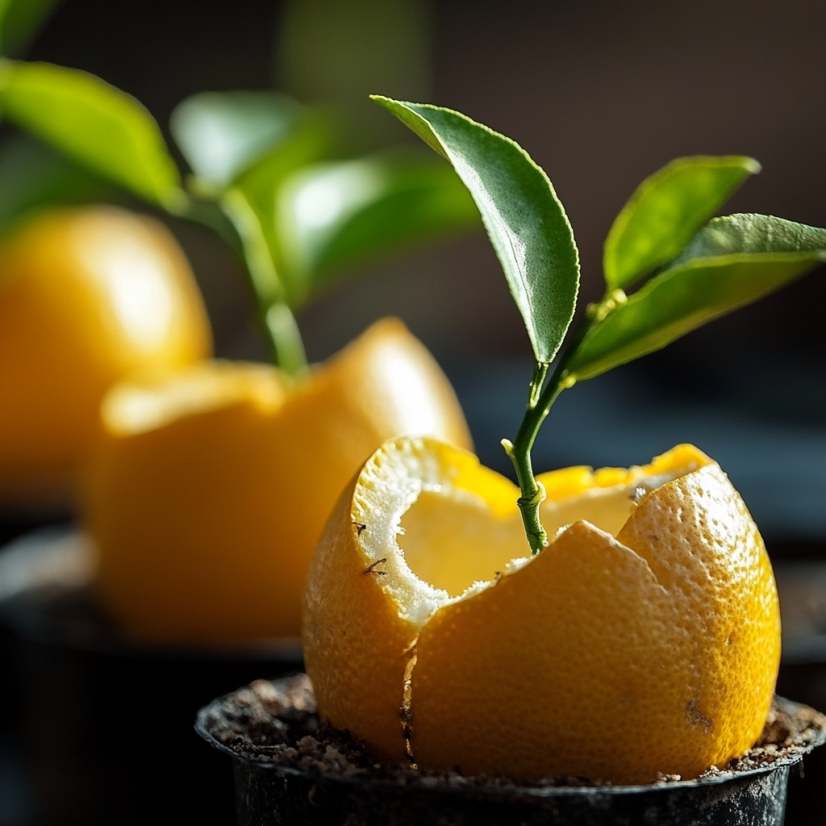 Citrus Peel Planters 🍊🌱