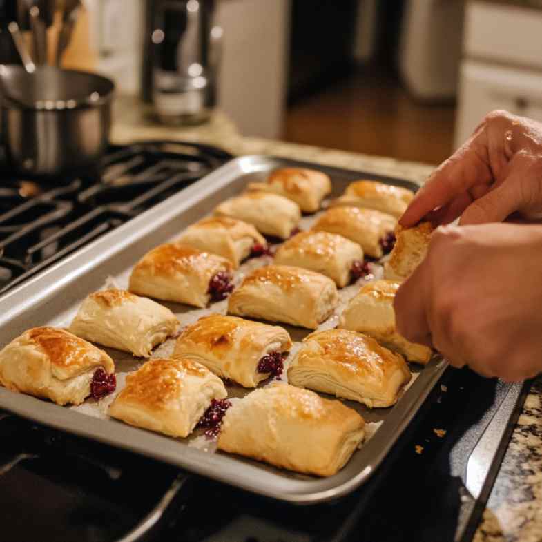 Cranberry & Brie Sausage Rolls