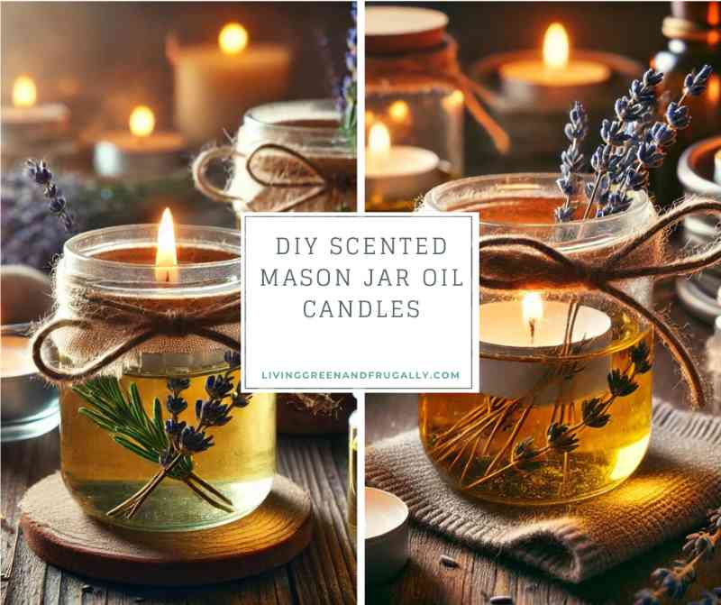 DIY Scented Mason Jar Oil Candles