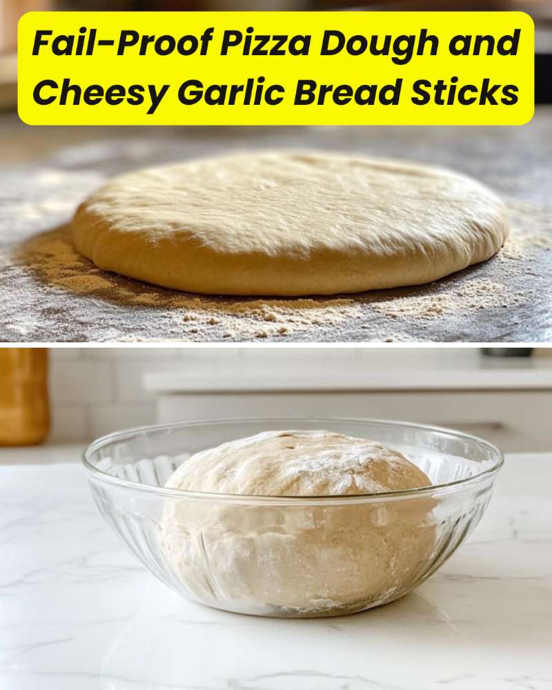 Fail-Proof Pizza Dough and Cheesy Garlic Bread Sticks