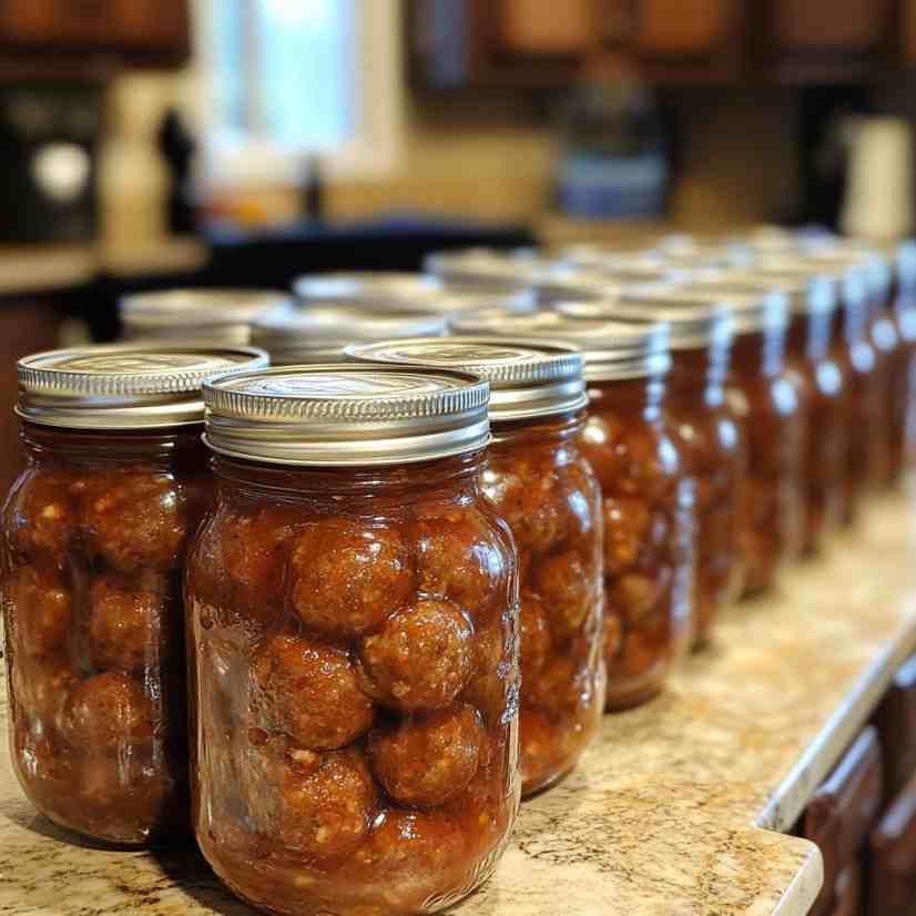 Home Canned Meatballs