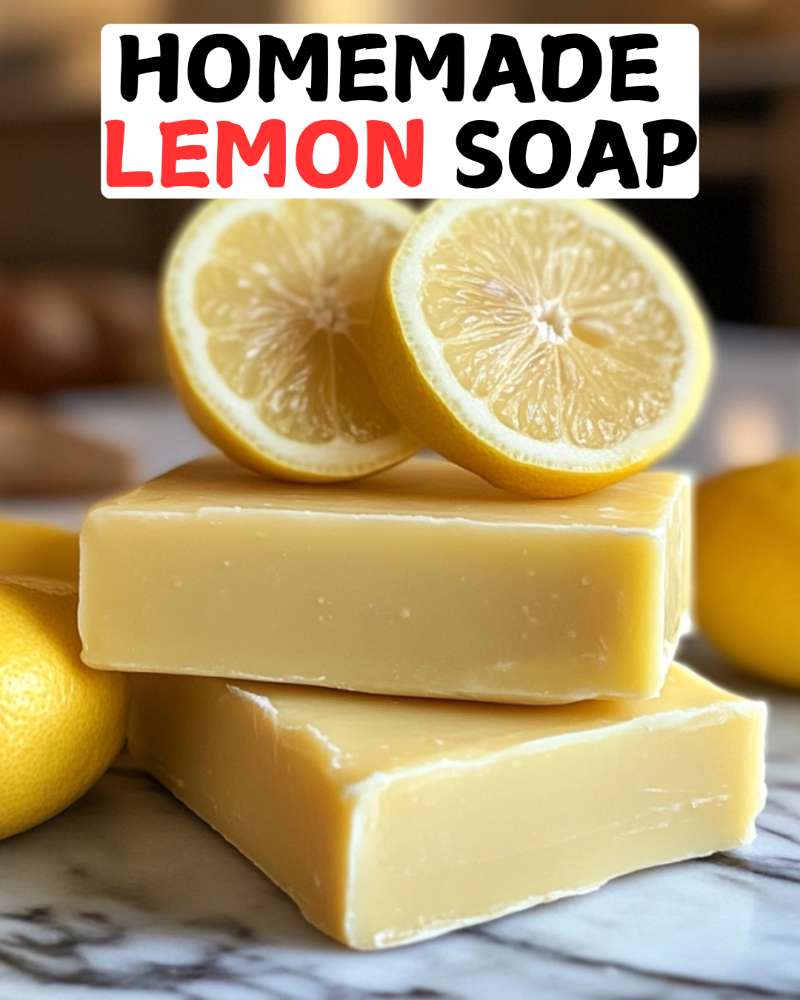 Homemade Lemon Soap