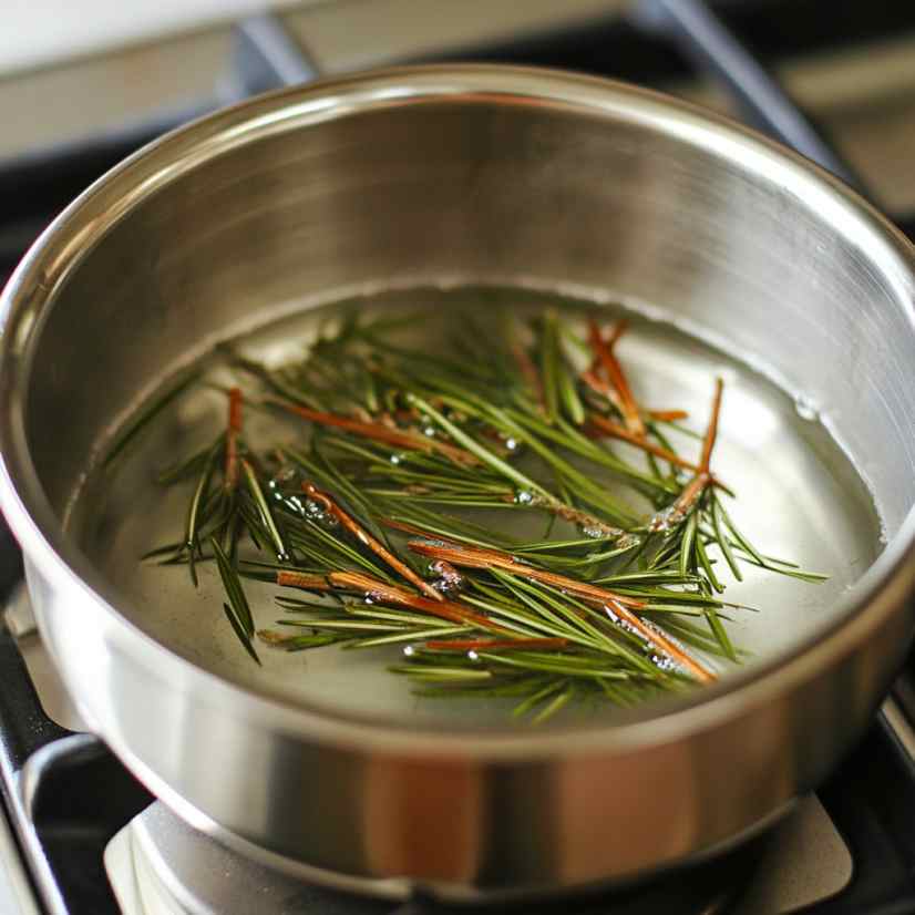 Homemade Pine Needle Cough Syrup