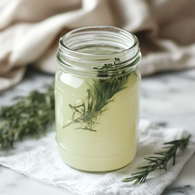 Homemade Rosemary Mint Fabric Softener