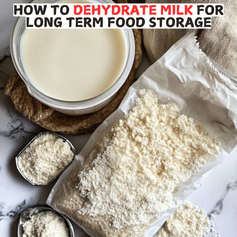 How To Dehydrate Milk For Long Term Food Storage