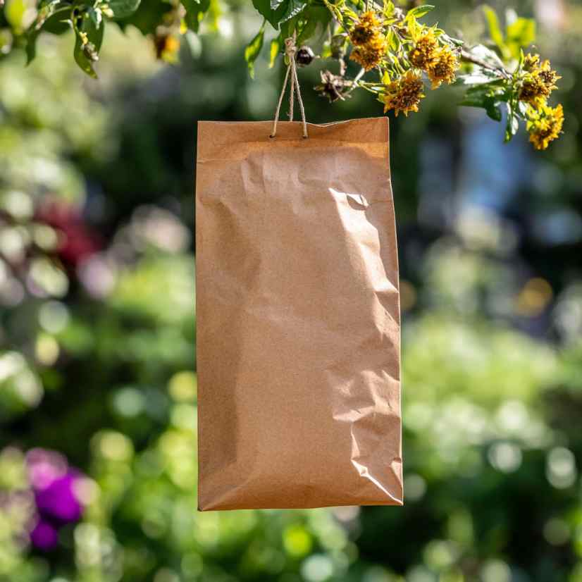 How To Keep Wasps Away Using A Brown Paper Bag