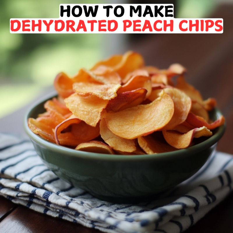 How To Make Dehydrated Peach Chips