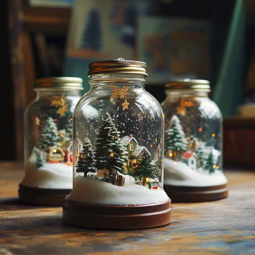 How To Make Mason Jars Snow Globes 