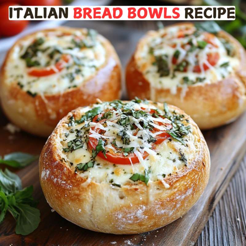 Italian Bread Bowls Recipe