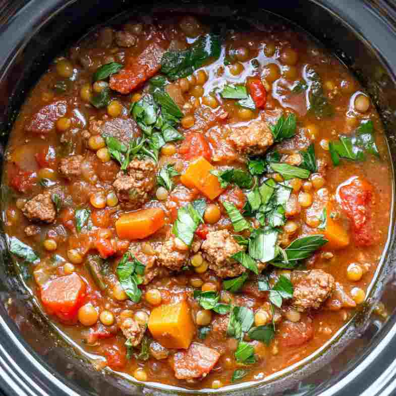 Italian Sausage & Lentil Stew