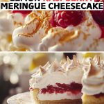 Lemon Raspberry Meringue Cheesecake