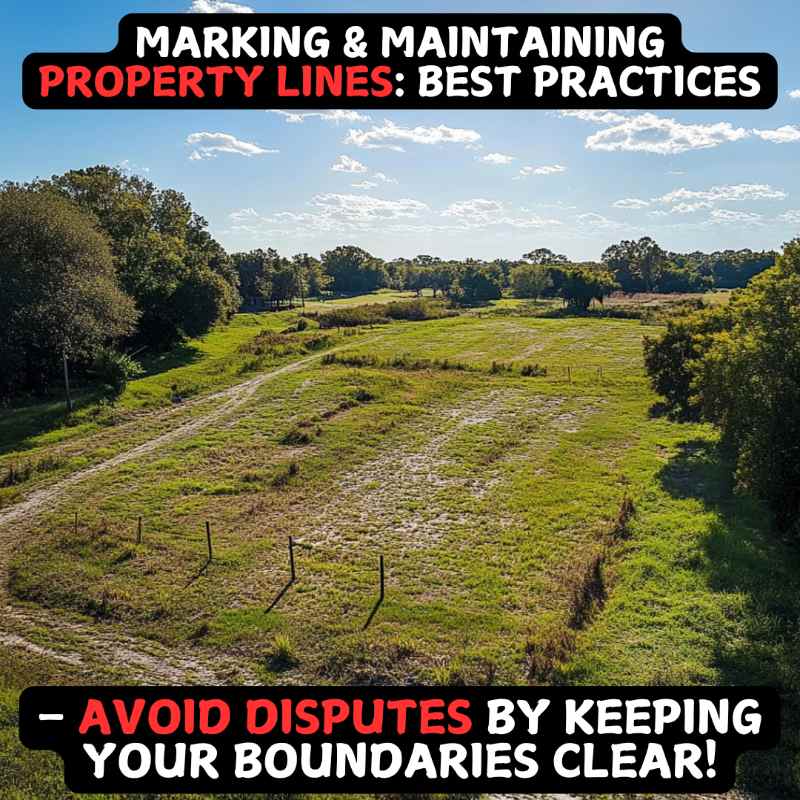 Marking and maintaining property lines