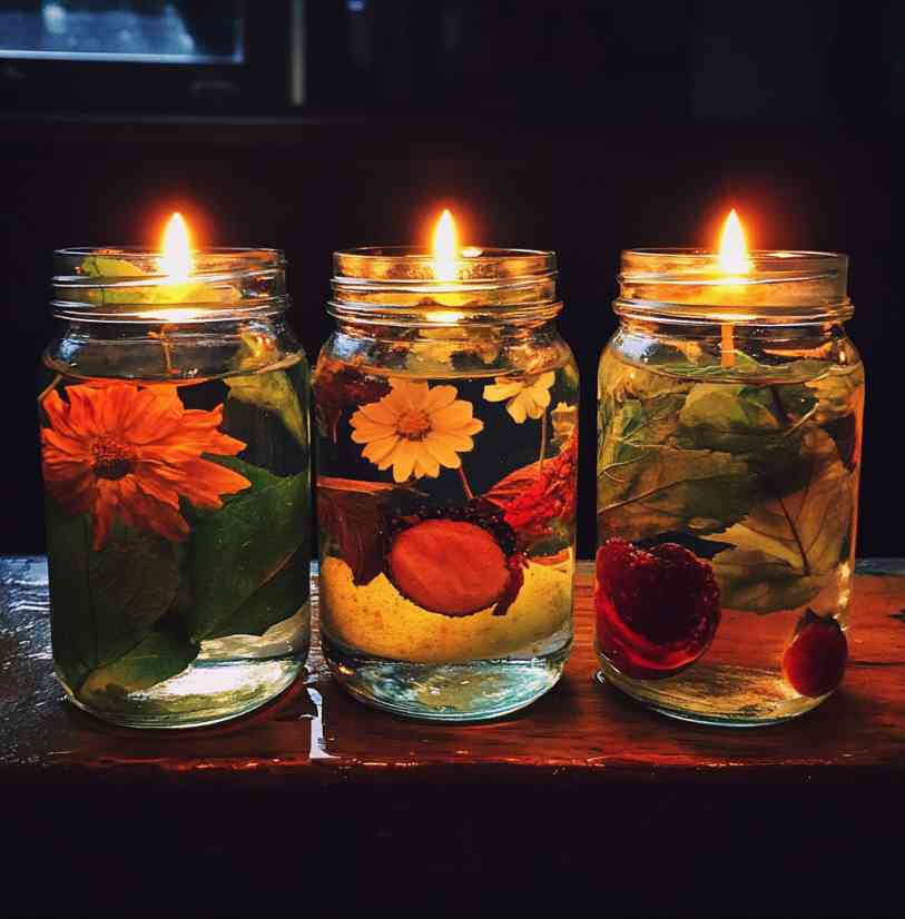 Mason Jar Oil Lamp: A DIY Glow with Natural Scents