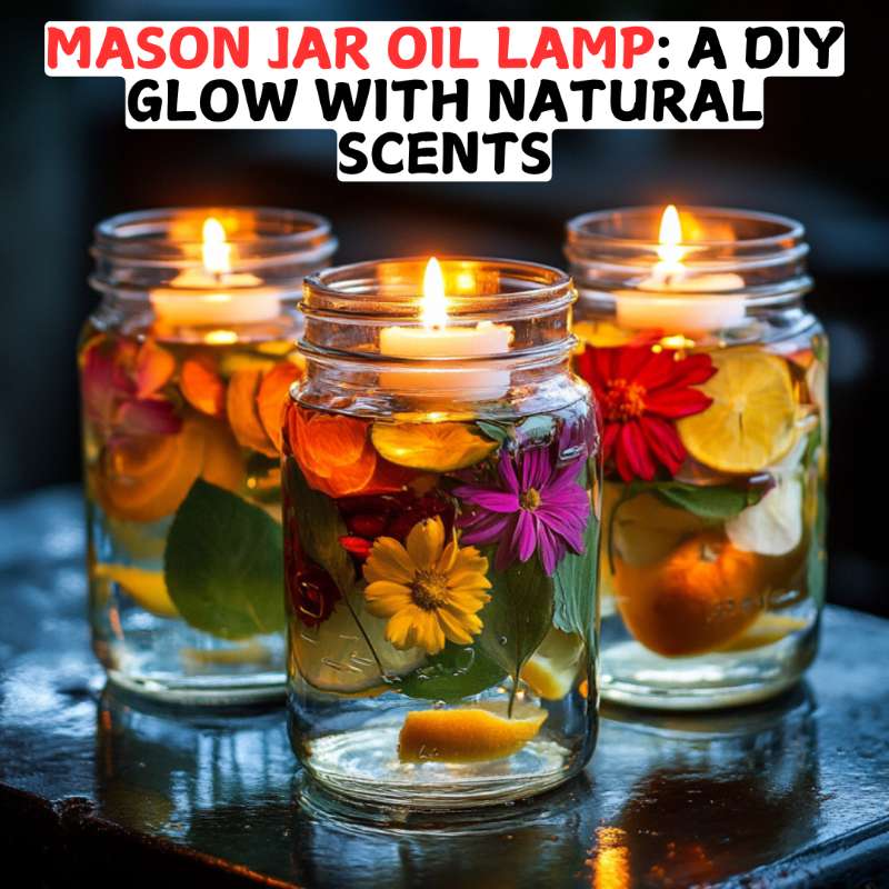 Mason Jar Oil Lamp: A DIY Glow with Natural Scents