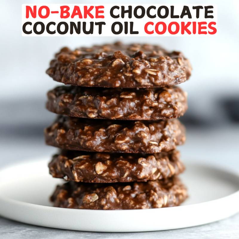 No-Bake Chocolate Coconut Oil Cookies