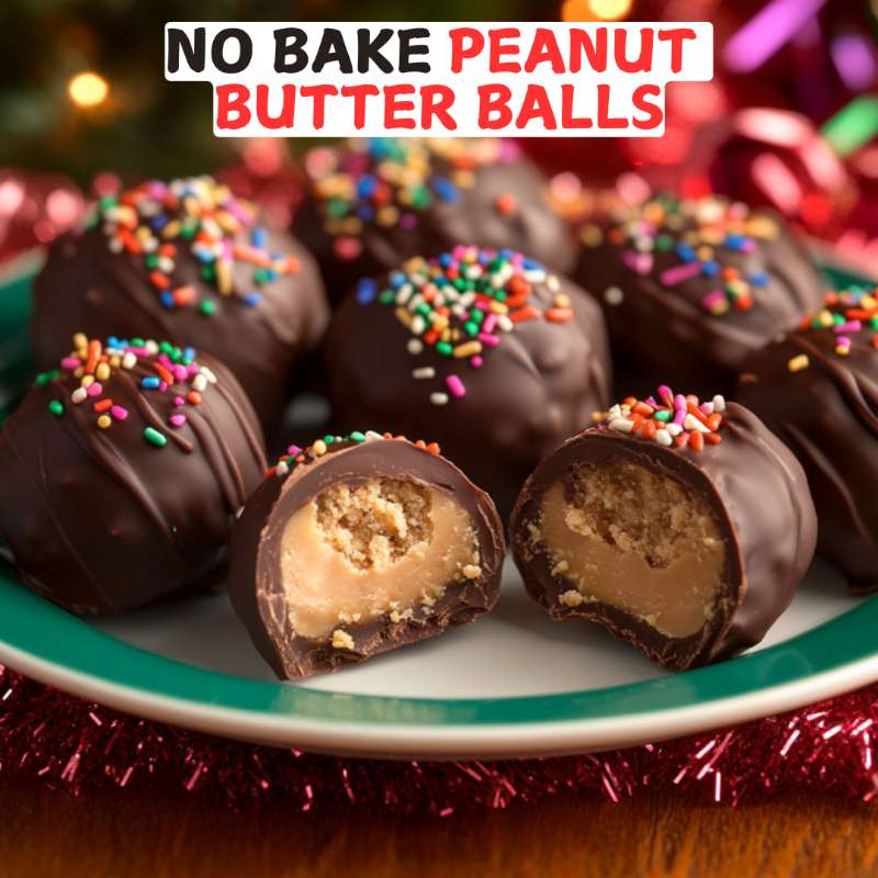 No Bake Peanut Butter Balls