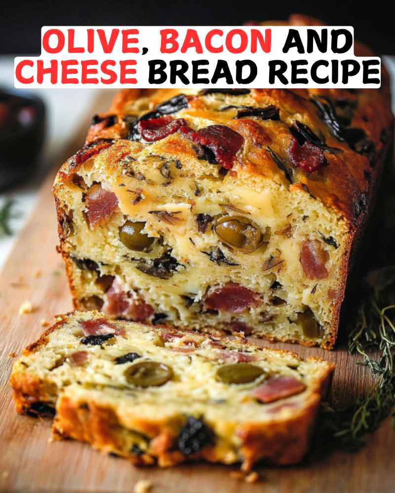 Olive, Bacon and Cheese Bread Recipe