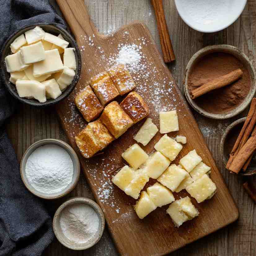 Overnight Cinnamon Baked French Toast ingredients