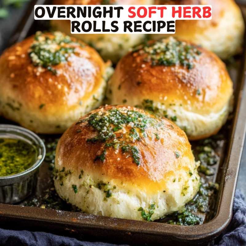 Overnight Soft Herb Rolls Recipe