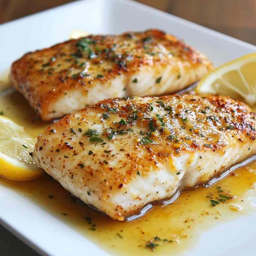 Pan-Fried Lemon Garlic Fish