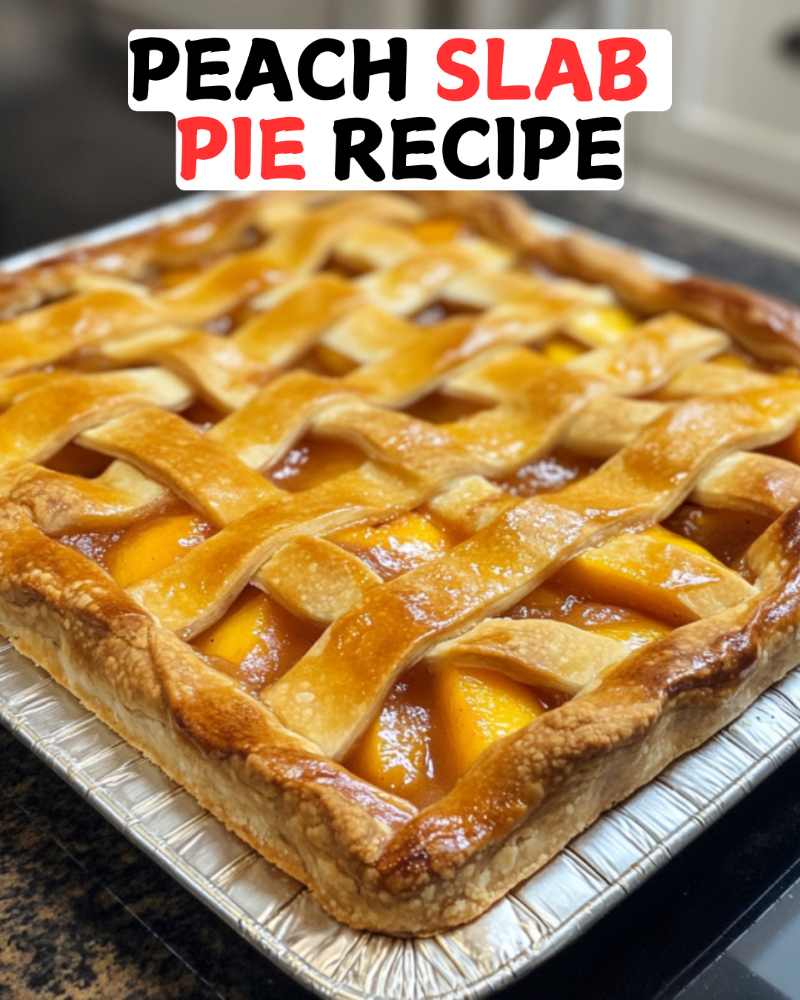 Peach Slab Pie Recipe