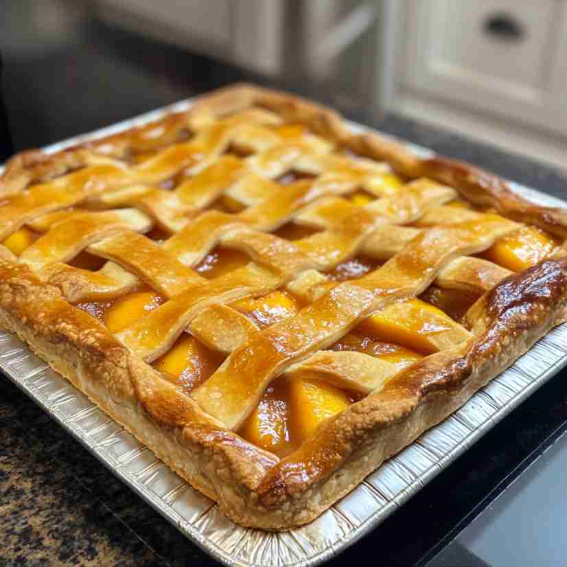 Peach Slab Pie