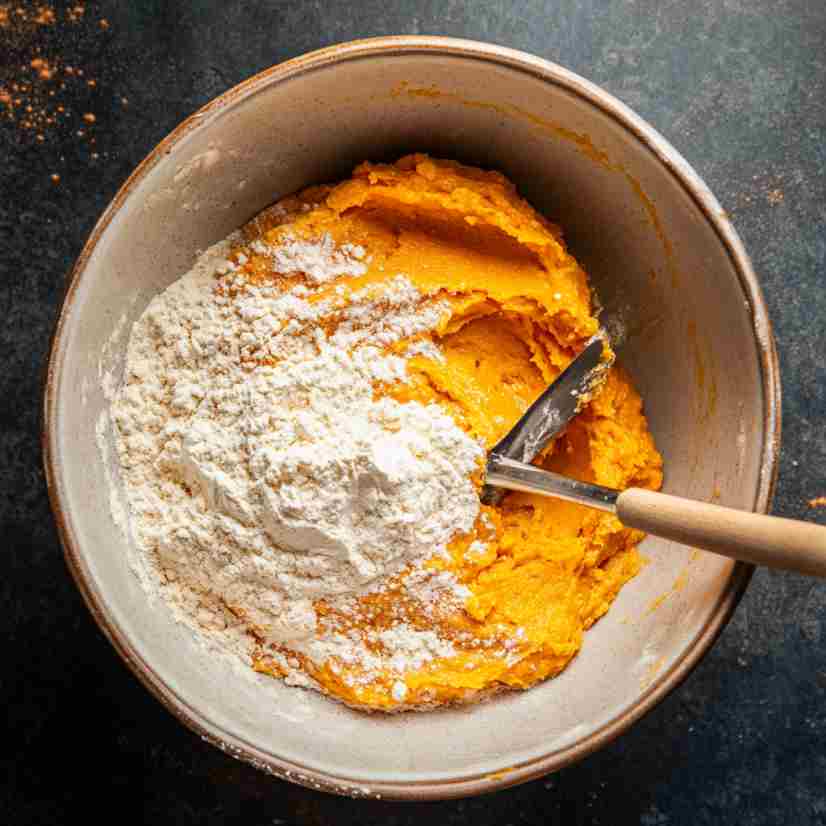 Pumpkin Bread mixing