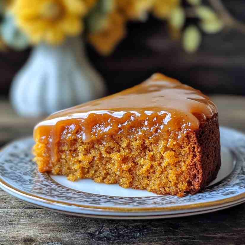 Pumpkin Cake with Apple Cider Glaze