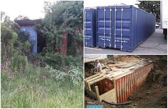 Why you shouldn't bury shipping containers for bunkers