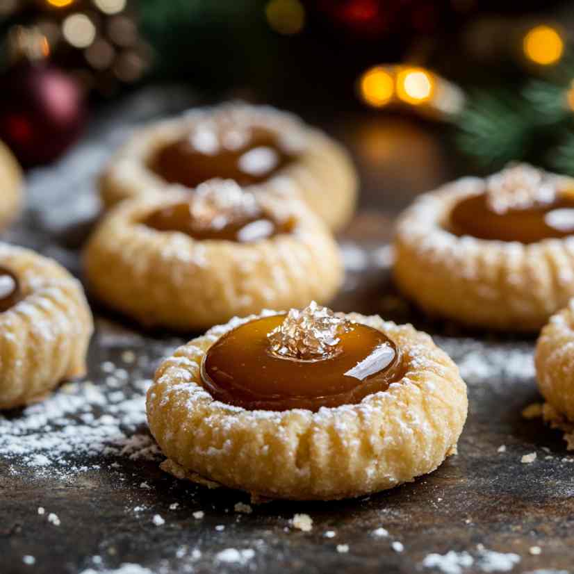 Salted Caramel Thumbprints