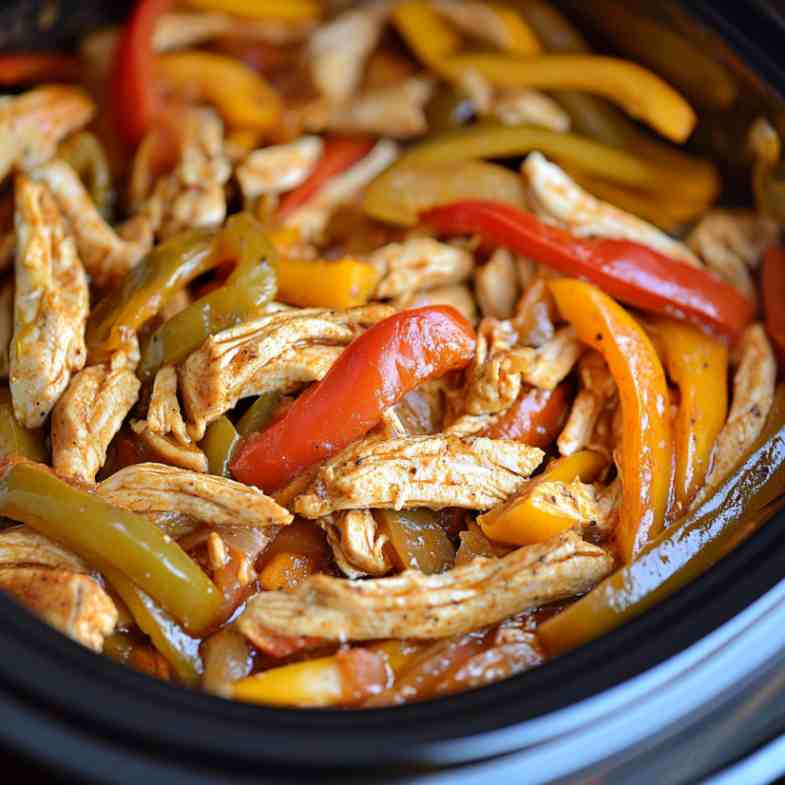 Slow Cooker Chicken Fajitas