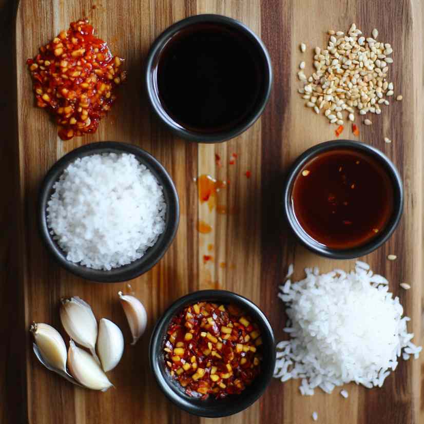 Spicy Honey Garlic Dipping Sauce Ingredients