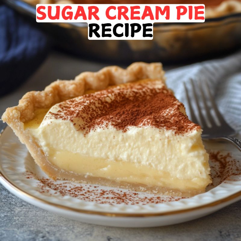 Sugar Cream Pie Recipe