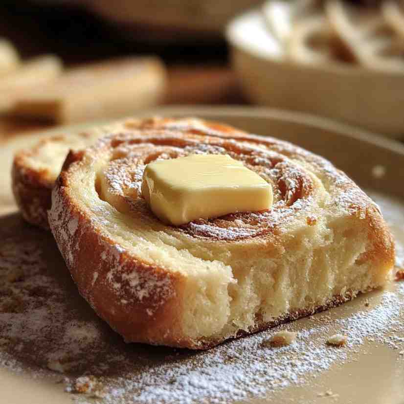 Enjoy your cinnamon swirl bread toasted with a pat of butter,