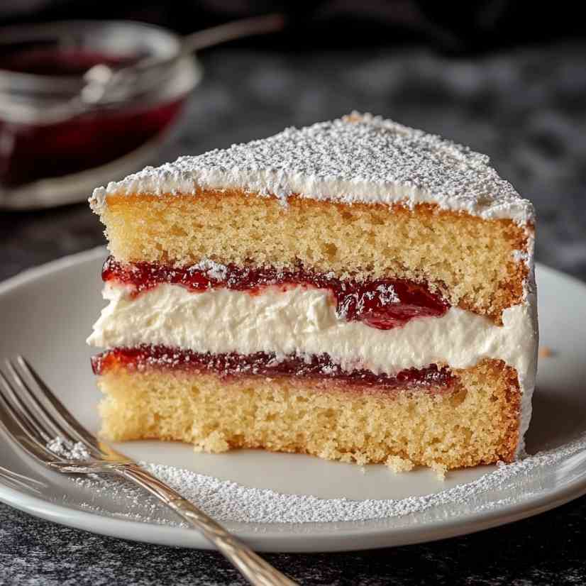 slice of Classic Victoria Sponge